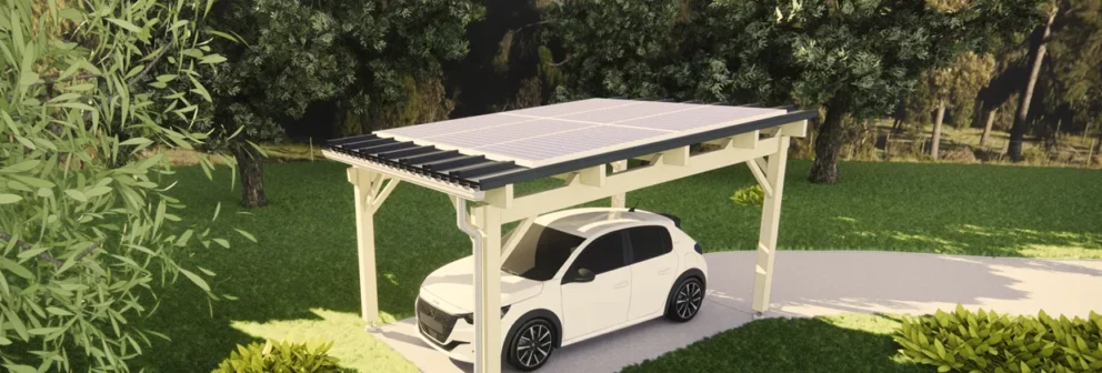 Carport solaire une place - BatiBarsun