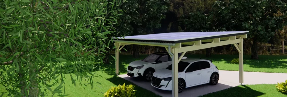 Carport solaire 2 places - BatiBarsun