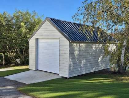 Garage sur mesure une place, toit double pente - BBS