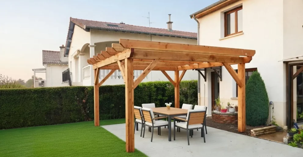 Pergola en ossature bois - BBS