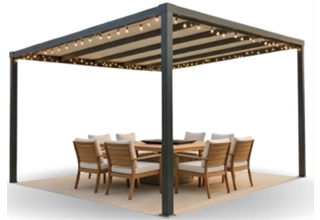 Pergola en aluminium laqué - BBS